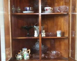 Rustic Colonial Corner Cabinet