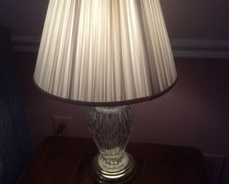 Crystal Base Glass Table Lamp