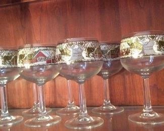 Vintage Johnson Bros. Friendly Village Glassware and Large Fine China Set