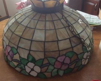 Stain Glass Fixture ( hard-wired ) Architectural Salvage