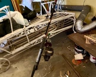 VINTAGE CAST IRON YARD FURNITURE