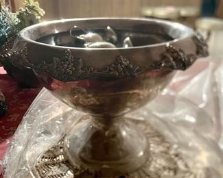 SILVER PLATE PUNCH BOWL