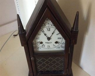 Antique Walnut Steeple Clock