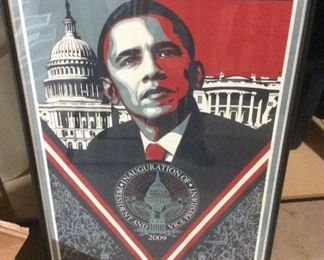 President Obama BE THE CHANGE January 20,2009 Inaugural Framed Poster 