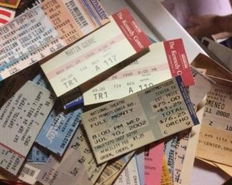 Vintage Theater Ticket Stubs