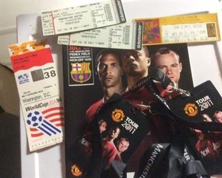 Soccer Football -World Cup- Olympic- Manchester United,  Ticket Stubs 