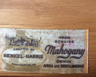 Henkel-Harris - Genuine Mahogany