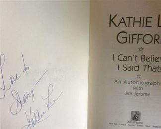 Kathie Lee Gifford - AUTOGRAPHED BOOK