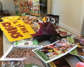 Lots of Many REDSKINS Autographs, Programs, more. . 