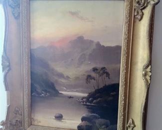 Two different original oil paintings by same artist. Signed and dated 1897