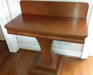 Hall table 35" height, 34" width, 20.5" depth 
