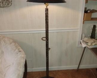 Unique crafted iron work lamp.