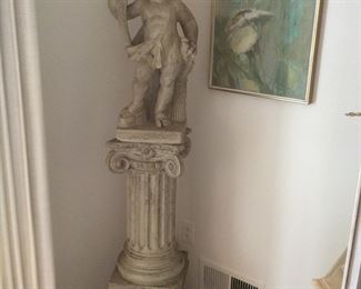 Roman  Alabaster Cherub Statue