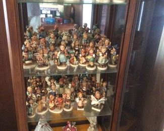 Four Glass Shelve Back Mirror Curio