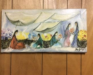  Original artwork collection:  NAVAJO FLOWER MARKET  Ettore "Ted" DeGrazia 