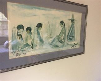  Original artwork collection: Artist Ettore "Ted" DeGrazia (June 14, 1909 – September 17, 1982)