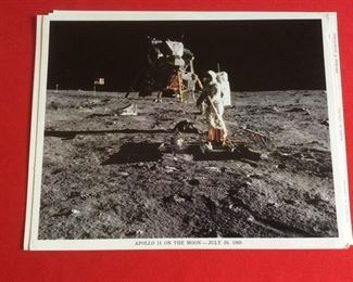 8x10 NASA Color Photo#2 Apollo 11  on the moon