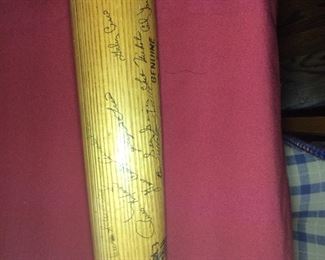 1962 Boston Red Sox Team Signed Bat- includes Carl Yastzemski