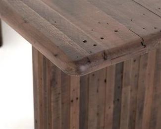 $1200 USD      Lineo Rectangular Dining Table 137-04     Description:  Stately and modern, an alter-style table is crafted from solid reclaimed woods, for a rustic look character rich with natural character. Visible knots and graining speak to the organic essence of materials.

Dimensions:  Overall: 30'' H X 37.5'' D X 80'' L   |    Weight: 112.44 lb.

Condition: Used for staging purposes only.

Location: Local pick up Vancouver, WA.   Shipper suggestions available upon request.       https://goodbyhello.com/products/copy-of-sunpan-hazel-swivel-lounge-chair-in-blue-bl137-03?_pos=4&_sid=441a43d5a&_ss=r