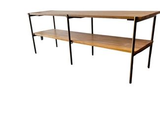 $500 Four Hands Carlisle Low Console Table MTF153-14  DESCRIPTION:  Craft an open, airy look with two low-sitting slabs of natural oak within slim, satin brass-finished iron framing. Ideal adjacent to a sofa, for convenient surface space while lounging. Style solo or pair with matching low end table to wrap corner of sofa.

Dimensions: 56 x 14.75 x 20.25"H 

Condition: New with minor signs of wear due to shipping.

Location: Local pick up Portland, OR.  Shipper suggestions available upon request. 