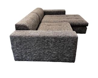 $800  Dellarobbia EUREKA AC-2093 Sectional Sofa MTF153-15   DESCRIPTION: Arm Chair and One Arm Chaise. The Eureka sofa sectional by Dellarobbia is the most unique sectional that they offer. This modern sofa is made up of square components with a tight back and tufted seats.  Upholstered in a modern thick weave of brown, grey, tan and cream tones.

Dimensions: Total: 104"L x 64"D x 22"H  |  Arm: 22"H

Arm Chair: 52"W x 42"D x 22"H | Seat: 41"W x 32.5"D x 17"H
Chaise: 52"W x 64"D x 22"H | Seat: 42"W x 52"D x 17"H 
Condition: Used in like new condition. This piece is only been used in staging and is in excellent like new condition.

Location: Local pick up Portland, OR. Shipper suggestions avaialable upon request.