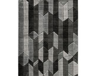 $100  R403462 Ashley Furniture Grey Tonal Chayse Medium Rug MTF153-R1  DESCRIPTION: Machine woven hand carved abstract geometric design in black and shades of gray. Polypropylene. 12mm pile. Backed with jute. Spot clean only. Rug pad recommended.

  Dimensions: 60.00" W x 79.00" D x 0.98" H | Weight:13.5 lbs

Condition: New in package

Location: Local pick up Portland, OR.  Shipper suggestions available upon request.