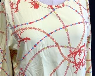 J. McLaughlin Sea Coral Shirt, sz XL
