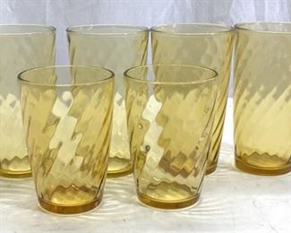Set 6 Saffron Beverage Glasses
