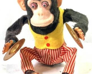 Vintage C.K. Cymbal Banging Monkey Toy
