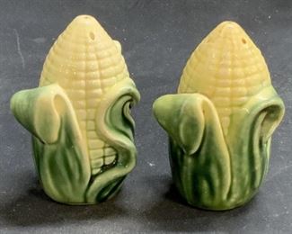 Pair Ceramic Corn Salt & Pepper Shakers
