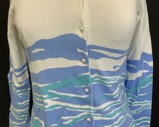 J. McLaughlin Cotton Blend Knit Cardigan, sz XS
