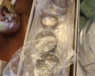 Set of 8 Sterling Silver Napkin Rings