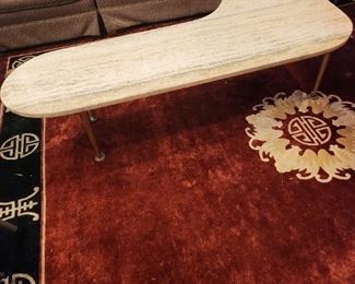 Vintage MCM Marble Top Table