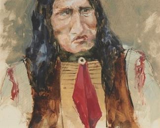 190
John Dawson
b. 1946
Untitled
Acrylic and graphite on paper
Signed lower right: John Dawson
Sight: 27.75" H x 19.625" W
Estimate: $500 - $700