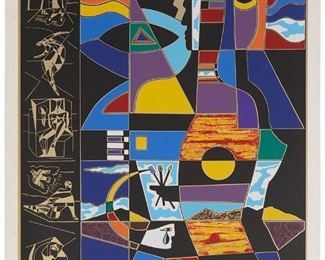 315
Neal Doty
1941-2016
"Man Of Colors," 2015
Digital print in colors on thick wove paper
Edition: 66/150
Signed and numbered in blue pencil near the lower corners of the image
Image: 37.5" H x 29.5" W; Sheet: 40" H x 32.125" W
Estimate: $200 - $400