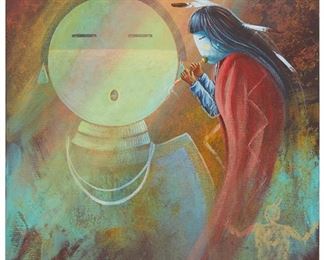 337
David John
b. 1963
Untitled
Oil on canvas
Signed lower left: David John
20" H x 16" W
Estimate: $300 - $500