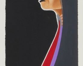 345
Carlis M. Chee
b. 1971, Dine
"Woman From Taos," 1996
Acrylic on paper
Signed lower left: Carlis M. Chee, dated and with the © lower right, signed and dated again, and titled, on the frame's backboard
Image: 14" H x 5" W; Sight: 14.75" H x 5.875" W
Estimate: $200 - $400