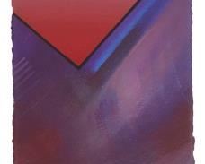 350
Carlis M. Chee
b. 1971, Dine
"Dawn Of Spring," 1996
Acrylic on paper
Signed and dated along the lower edge: Carlis M. Chee ©; signed and dated again, and titled, on the frame's backboard
16.75" H x 5" W
Estimate: $300 - $500