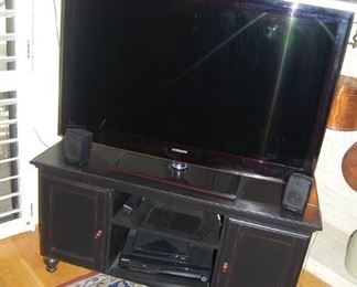 TV, MEDIA STAND, HOME ELECTRONICS- tv is sold