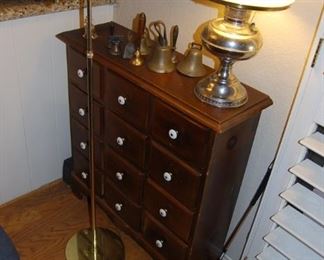 BELL COLLECTION, LAMPS, CABINET