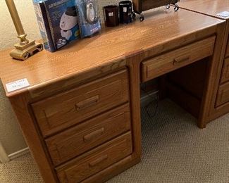 OAK STUDENT DESK - MATCHING CHAIR ADDED FOR SALE