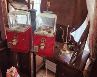 5 cent candy or peanut machines.