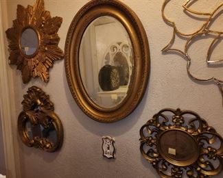 Gold mirrors