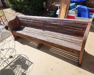 Church pew bench