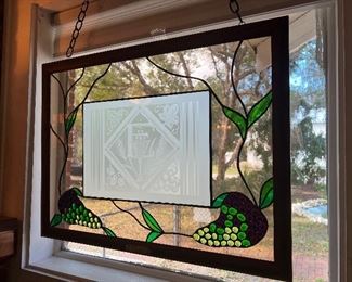 Grape Vine Stained Glass $150.00