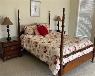 Vintage four post bed