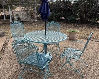 Wrought iron patio furniture 