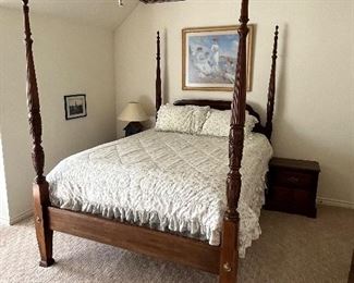 Vintage four post bed 
