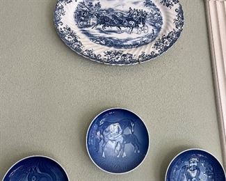 Blue dinnerware 