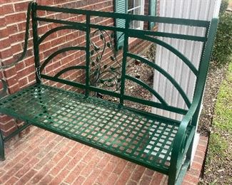 Wrought iron bench